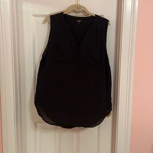 Black blouse , sheer